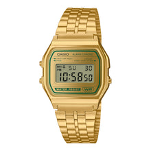 Load image into Gallery viewer, Casio Digital Vintage Style Matte Gold Ion Plated Stainless Steel Band Watch A158WEGV-9A
