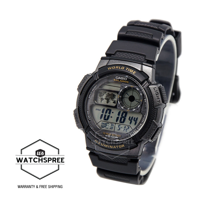 Casio Standard Digital Sporty Design Watch AE1000W-1A