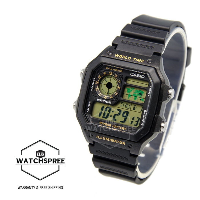 Casio Digital Sports Watch AE1200WH-1B