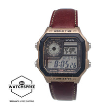 Load image into Gallery viewer, Casio Digital Leather Band Watch AE1200WHL-5A AE-1200WHL-5A
