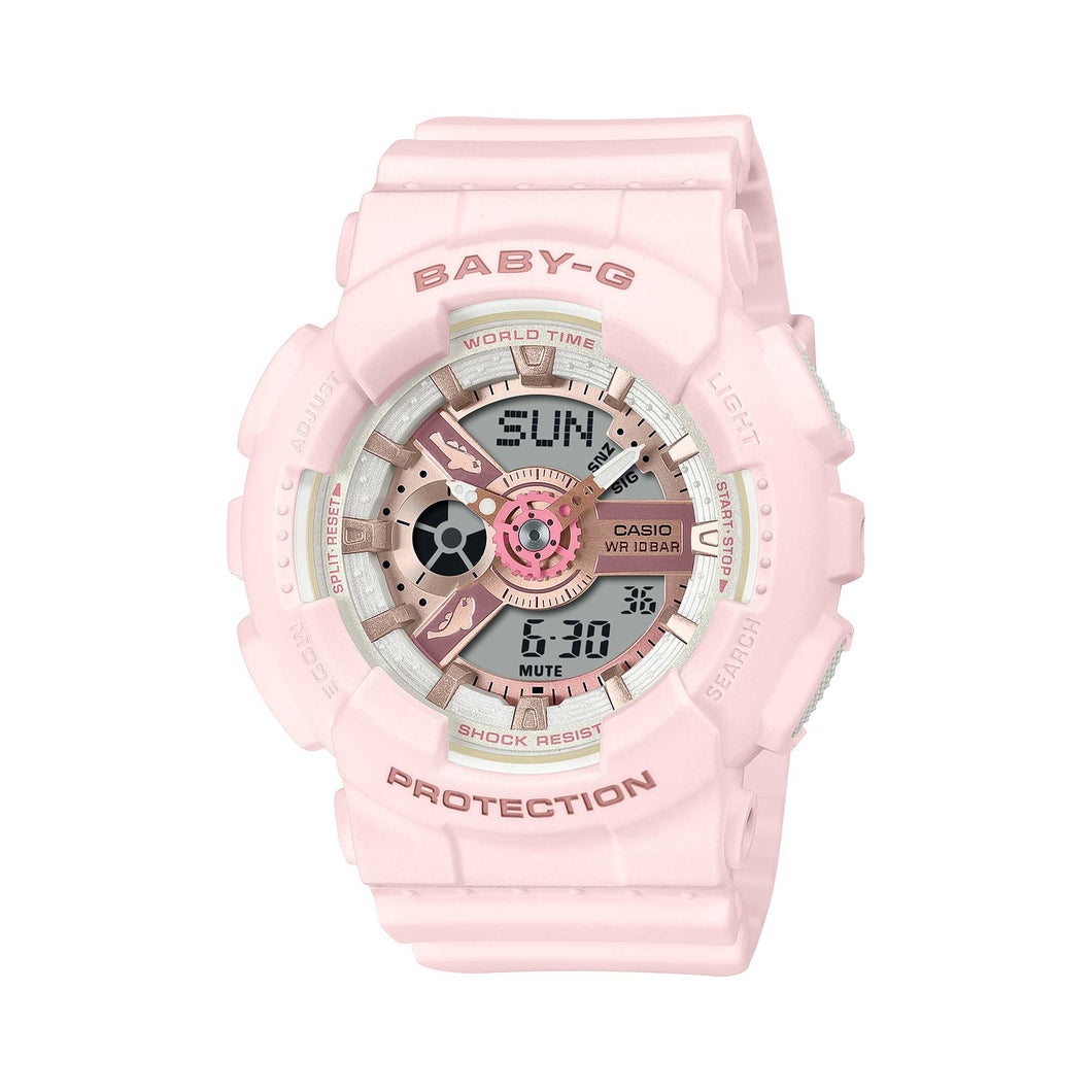 Casio Baby-G BA-110 Lineup Aqua Planet Collaboration Model Bio-Based Pink Resin Band Watch BA110AQ-4A BA-110AQ-4A