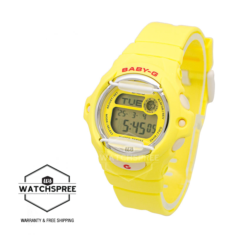 Casio Baby-G BG-169 Lineup Cherry Red Accents Yellow Resin Band Watch BG169CH-9D BG-169CH-9D BG-169CH-9