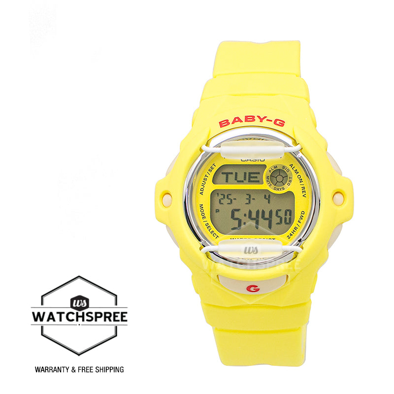 Casio Baby-G BG-169 Lineup Cherry Red Accents Yellow Resin Band Watch BG169CH-9D BG-169CH-9D BG-169CH-9