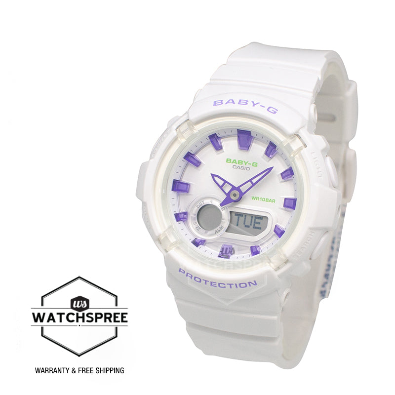 Casio Baby-G BGA-280 Lineup White Resin Band Watch BGA280DN-7A BGA-280DN-7A