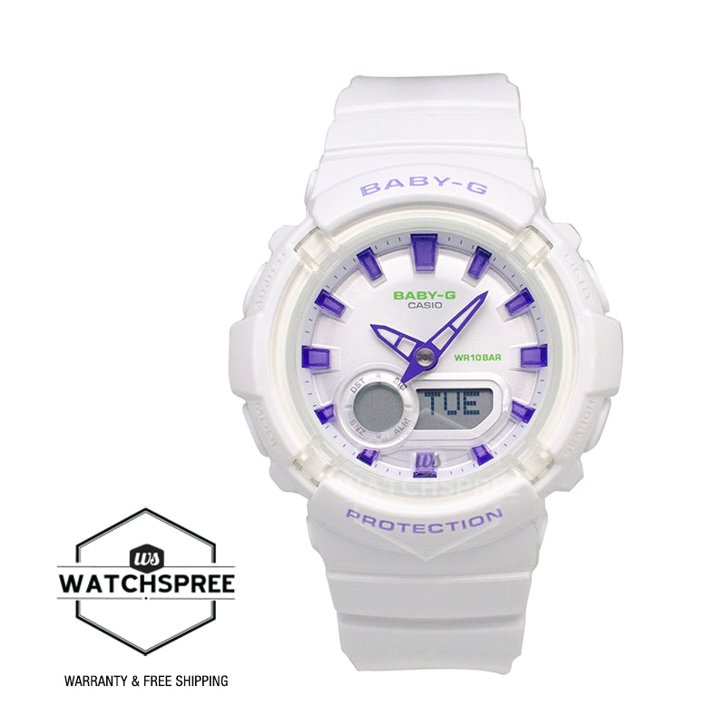 Casio Baby-G BGA-280 Lineup White Resin Band Watch BGA280DN-7A BGA-280DN-7A