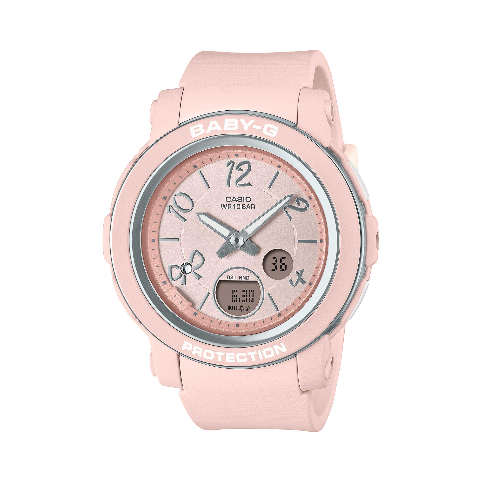 Casio Baby-G BGA-290 Lineup Ribbon Design Pink Resin Band Watch BGA290RA-4A BGA-290RA-4A