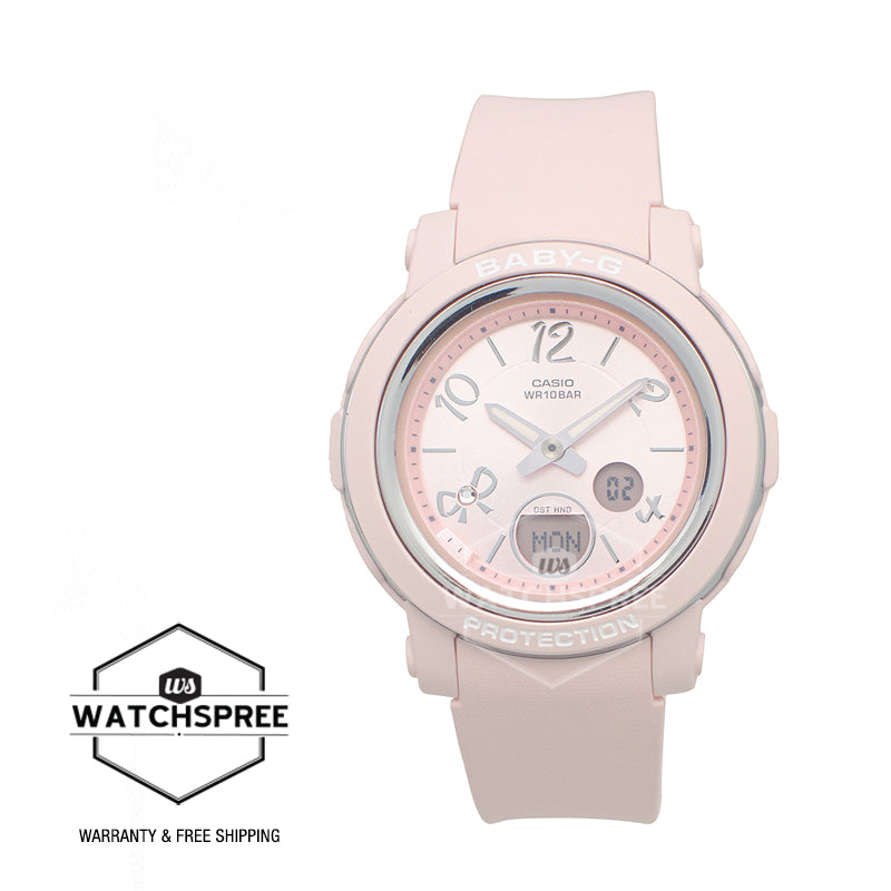 Casio Baby-G BGA-290 Lineup Ribbon Design Pink Resin Band Watch BGA290RA-4A BGA-290RA-4A