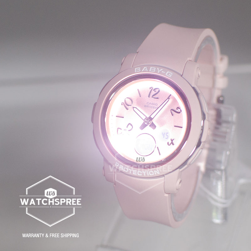 Casio Baby-G BGA-290 Lineup Ribbon Design Pink Resin Band Watch BGA290RA-4A BGA-290RA-4A