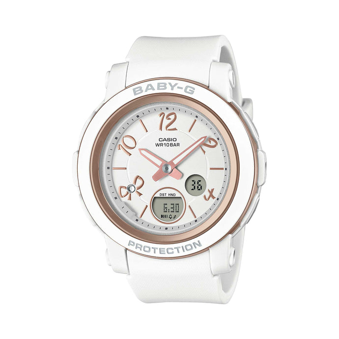 Casio Baby-G BGA-290 Lineup Ribbon Design White Resin Band Watch BGA290RA-7A BGA-290RA-7A