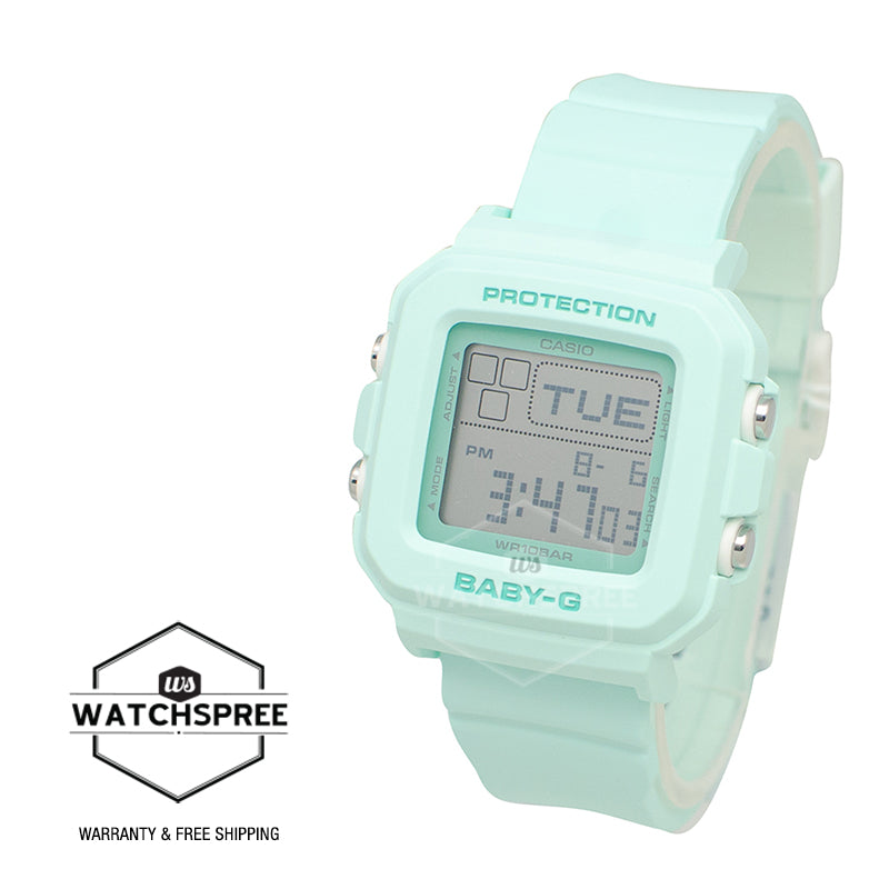 Casio Baby-G BGD-10 Lineup Mint Green Resin Band Watch BGD10-3D BGD-10-3D BGD-10-3