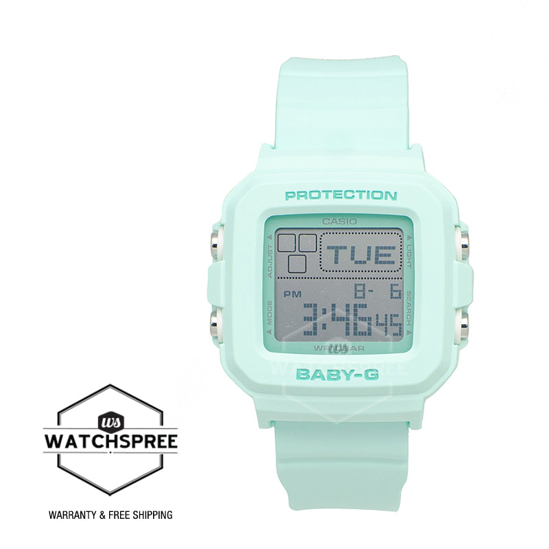 Casio Baby-G BGD-10 Lineup Mint Green Resin Band Watch BGD10-3D BGD-10-3D BGD-10-3