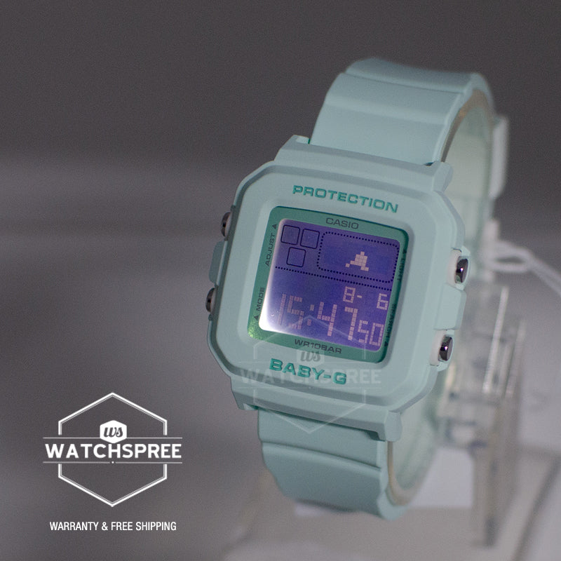 Casio Baby-G BGD-10 Lineup Mint Green Resin Band Watch BGD10-3D BGD-10-3D BGD-10-3