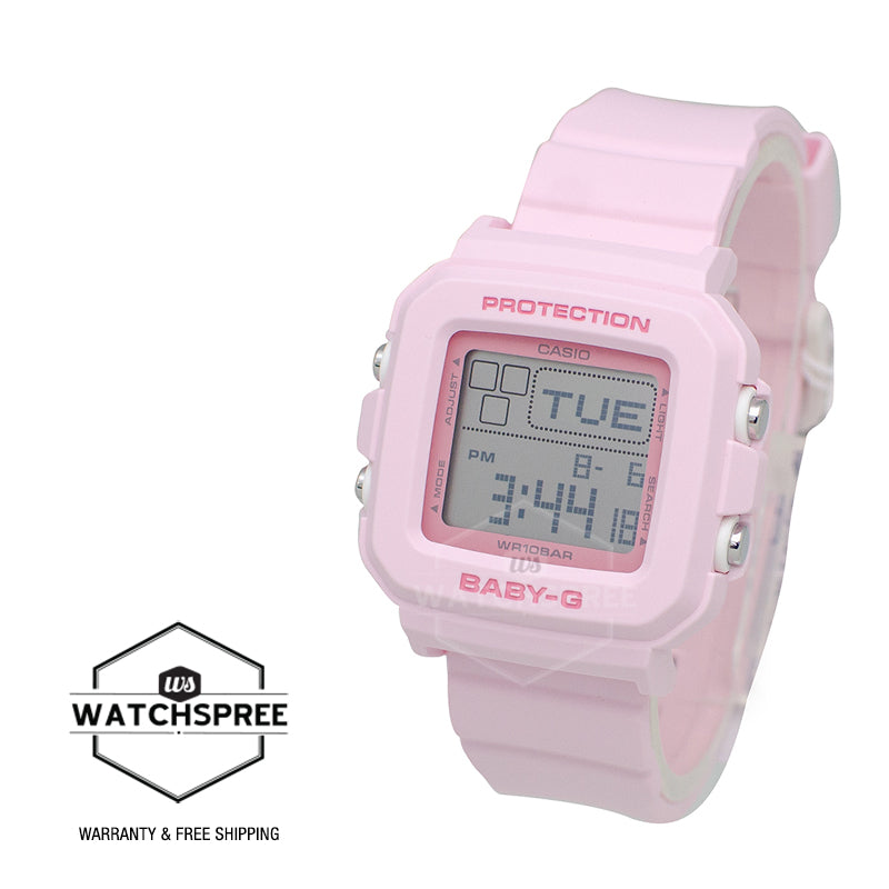 Casio Baby-G BGD-10 Lineup Pink Resin Band Watch BGD10-4D BGD-10-4D BGD-10-4