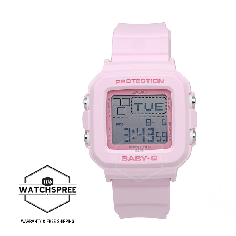 Casio Baby-G BGD-10 Lineup Pink Resin Band Watch BGD10-4D BGD-10-4D BGD-10-4