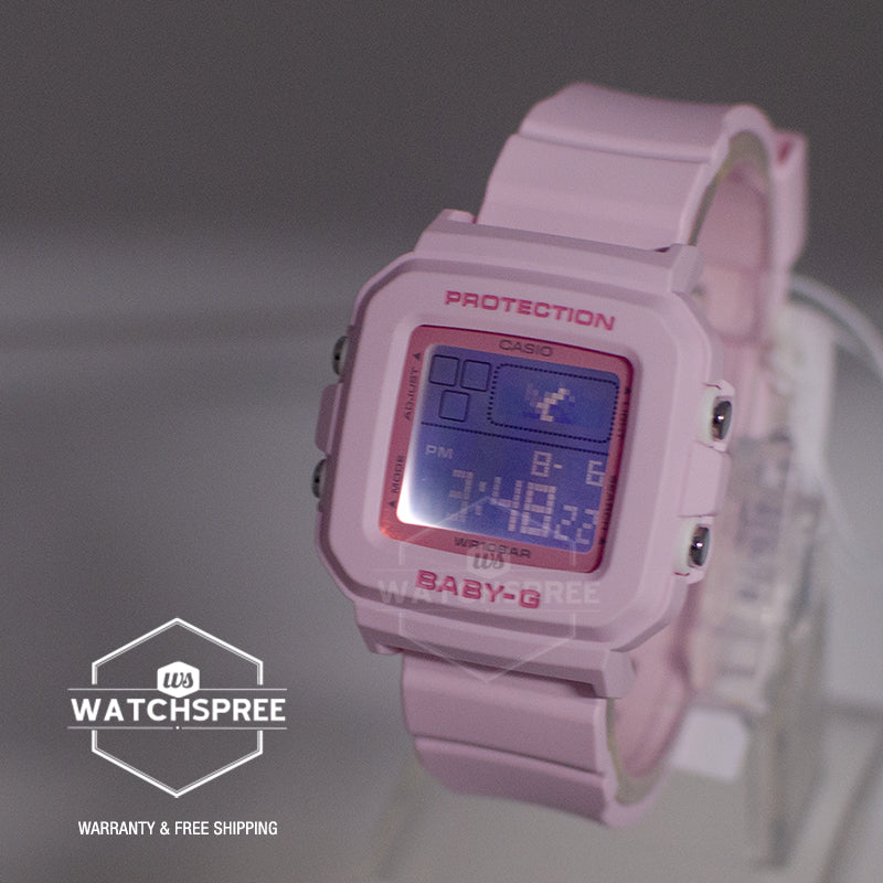 Casio Baby-G BGD-10 Lineup Pink Resin Band Watch BGD10-4D BGD-10-4D BGD-10-4