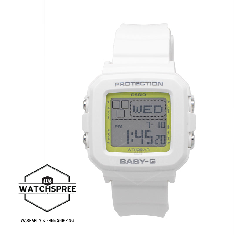 Casio Baby-G BGD-10 Lineup 30th Anniversary BABY-G + PLUS Series White Resin Band Watch + Silicone Holder with Strap BGD10K-7D BGD-10K-6D BGD-10K-7