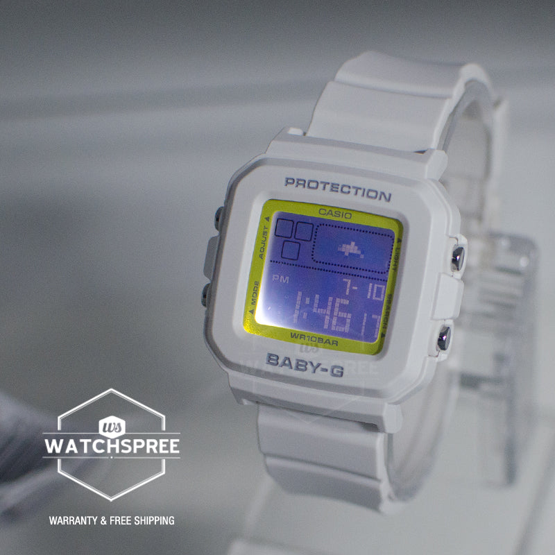 Casio Baby-G BGD-10 Lineup 30th Anniversary BABY-G + PLUS Series White Resin Band Watch + Silicone Holder with Strap BGD10K-7D BGD-10K-6D BGD-10K-7