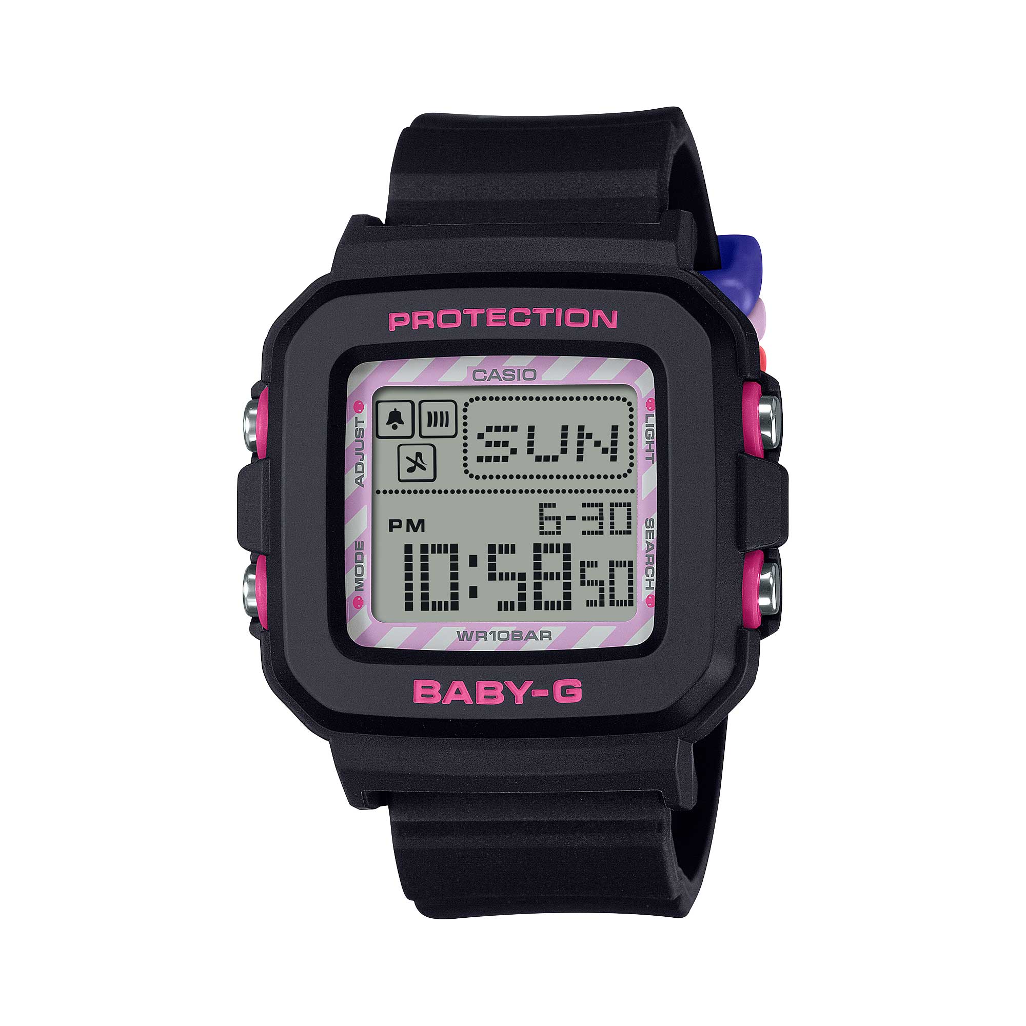 Casio Baby-G BGD-10 Lineup BABY-G?PLUS KUROMI Collaboration Model Watch + Silicone Holder with Strap BGD10KKM-1D BGD-10KKM-1