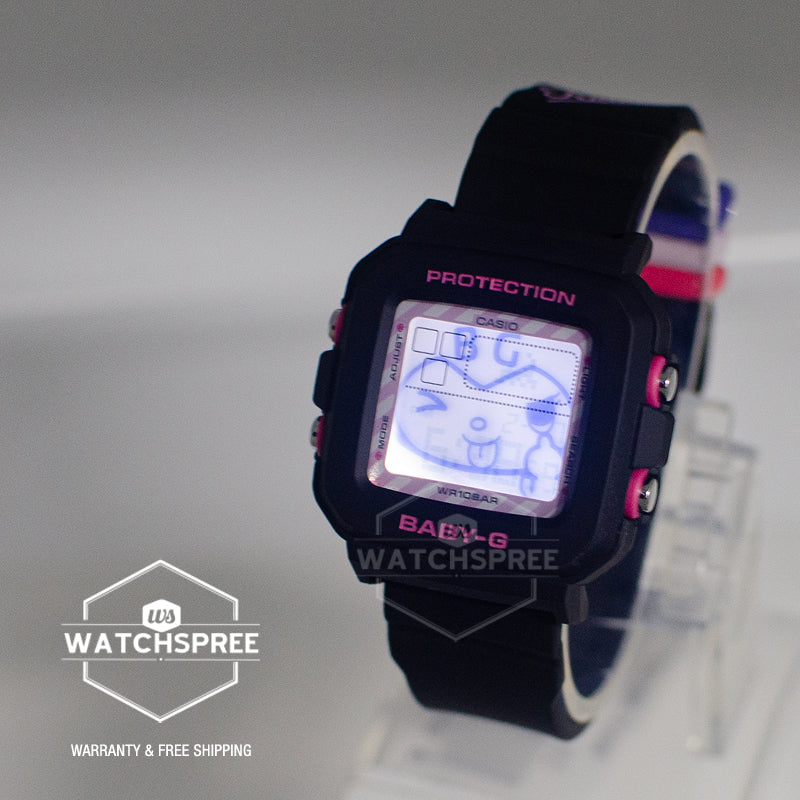 Casio Baby-G BGD-10 Lineup BABY-G+PLUS KUROMI Collaboration Model Watch + Silicone Holder with Strap BGD10KKM-1D BGD-10KKM-1