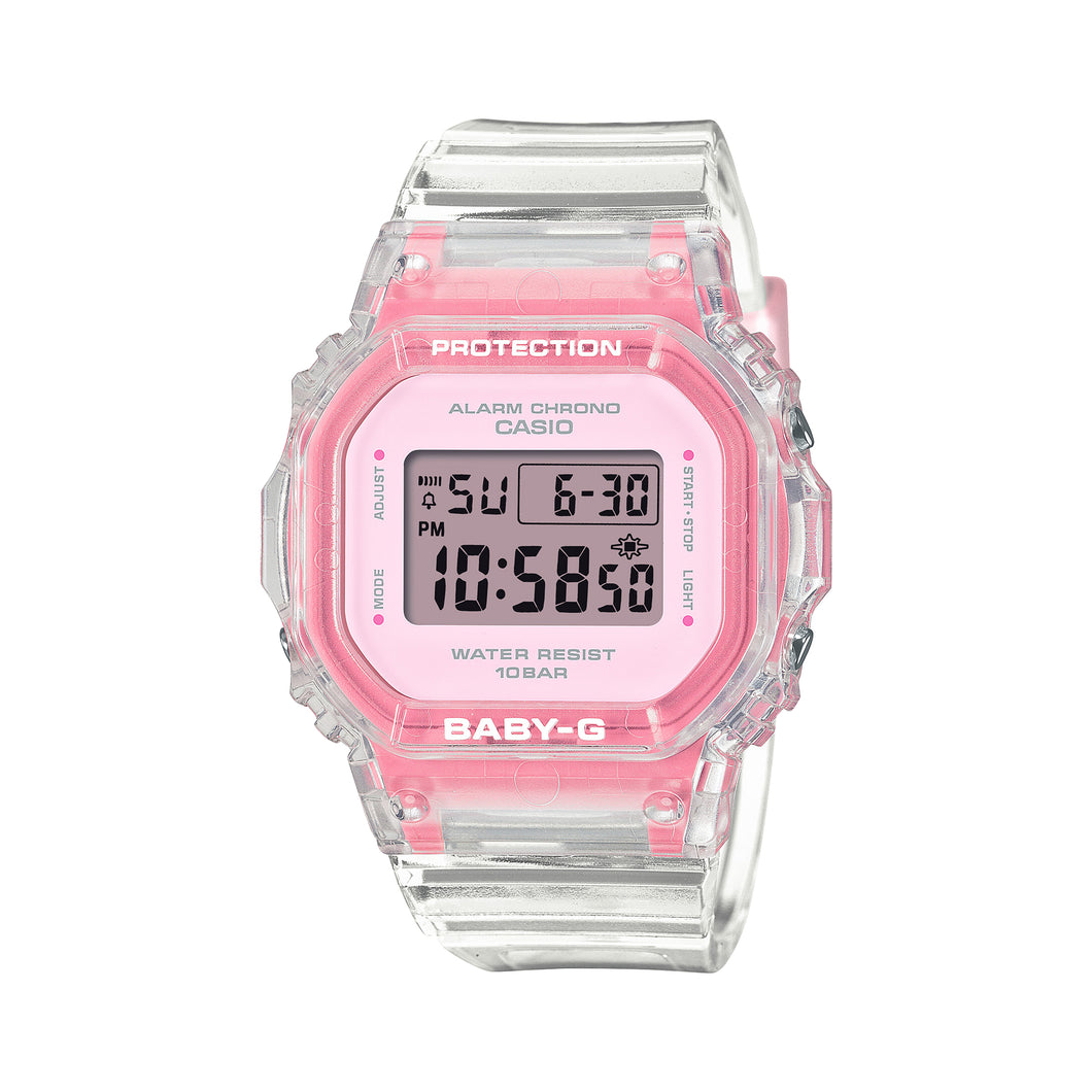 Casio Baby-G BGD-565 Lineup Transparent Resin Band Watch BGD565SJ-7D BGD-565SJ-7D BGD-565SJ-7 