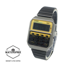 Load image into Gallery viewer, Casio Digital Vintage Heritage Colours 70s CQ-1 Design Dual Time Calculator Watch CA500WEGG-9B CA-500WEGG-9B
