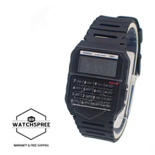 Load image into Gallery viewer, Casio Digital Pop Series Dual Time Calculator Bio-Based Black Resin Band Watch CA53WB-1B CA-53WB-1B
