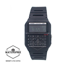 Load image into Gallery viewer, Casio Digital Pop Series Dual Time Calculator Bio-Based Black Resin Band Watch CA53WB-1B CA-53WB-1B
