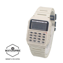 Load image into Gallery viewer, Casio Digital Pop Series Dual Time Calculator Bio-Based Off-White Resin Band Watch CA53WB-8B CA-53WB-8B
