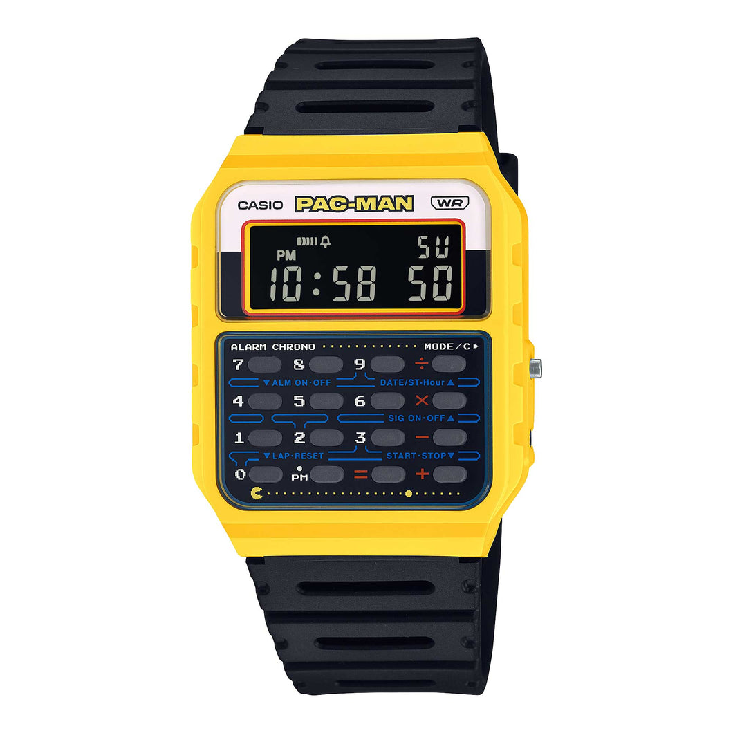 Casio Digital PAC-MAN Collaboration Model Dual Time Calculator Watch CA53WPC-1B CA-53WPC-1B