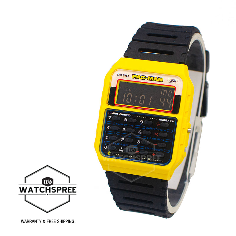 Casio Digital PAC-MAN Collaboration Model Dual Time Calculator Watch CA53WPC-1B CA-53WPC-1B