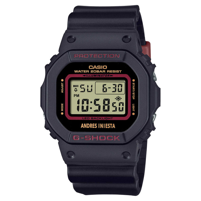 Casio G-Shock DW-5600 Lineup Football Player Andrƒ?ªÇús Iniesta�÷??s Signature Bio-Based Black Resin Band Watch DW5600AI-1D DW-5600AI-1D DW-5600AI-1