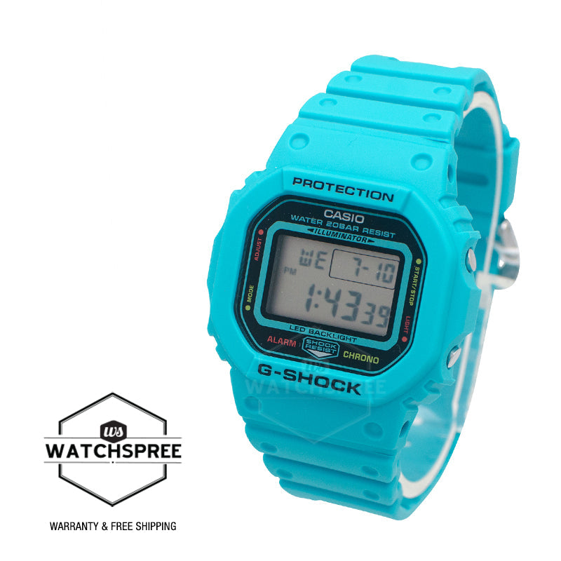 Casio G-Shock DW-5600 Lineup Energy Park Series Bio-Based Blue Resin Band Watch DW5600EP-2D DW-5600EP-2D DW-5600EP-2