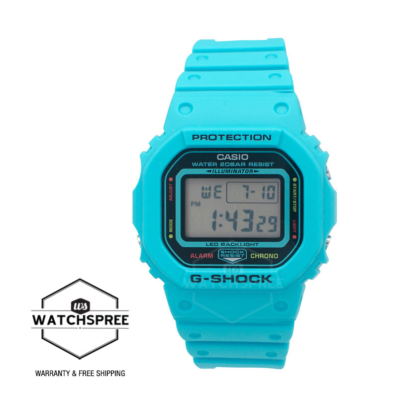 Casio G-Shock DW-5600 Lineup Energy Park Series Bio-Based Blue Resin Band Watch DW5600EP-2D DW-5600EP-2D DW-5600EP-2