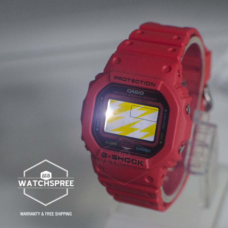 Casio G-Shock DW-5600 Lineup Energy Park Series Bio-Based Red Resin Band Watch DW5600EP-4D DW-5600EP-4D DW-5600EP-4