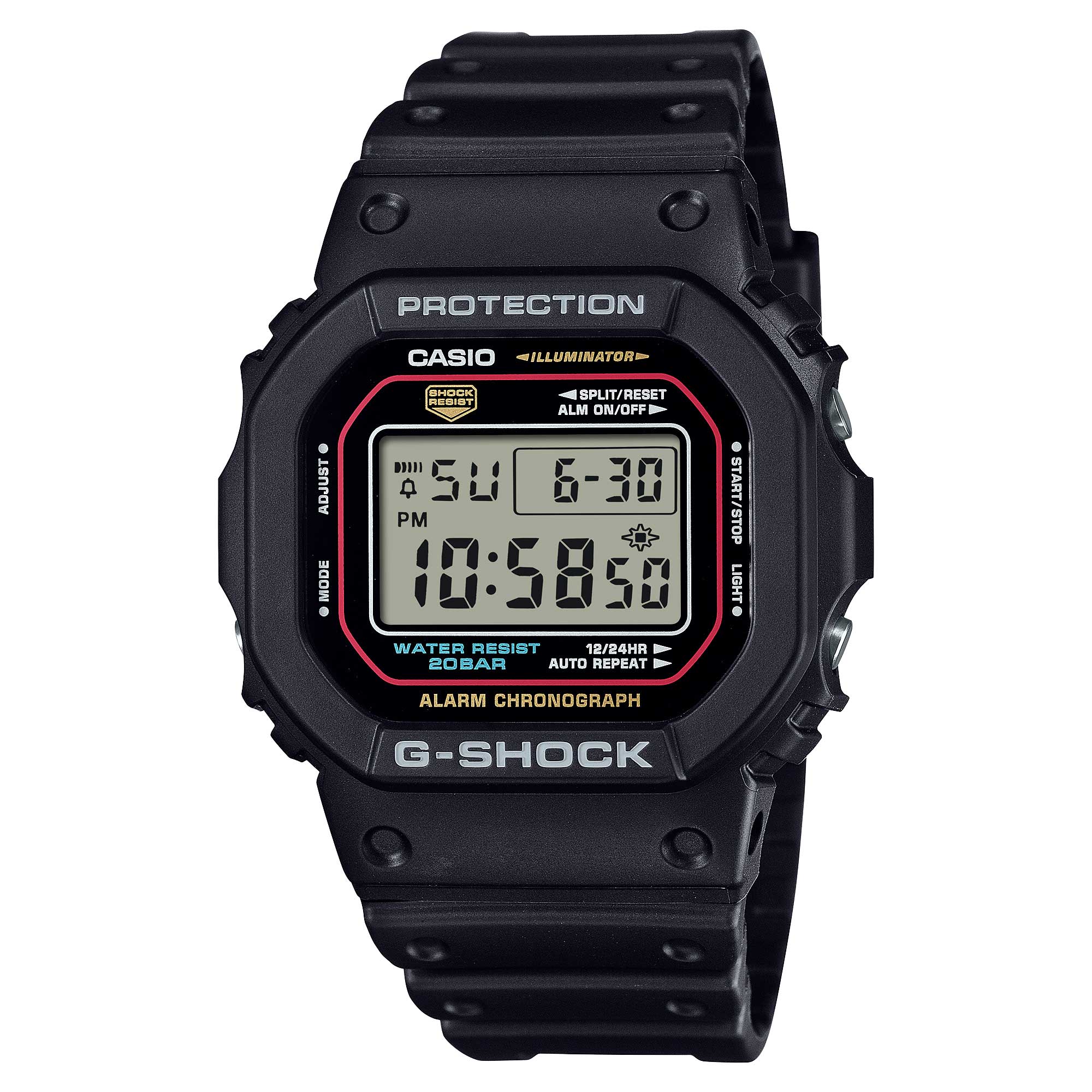 Casio G-Shock DW-5600 Lineup Iconic Styles Model Bio-Based Black Resin Band Watch DW5600RL-1D DW-5600RL-1D DW-5600RL-1