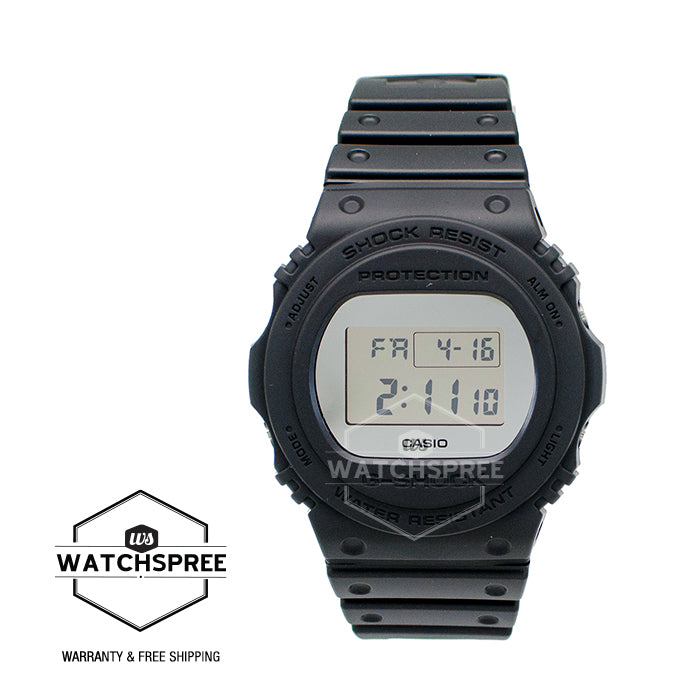 Casio G-Shock Special Color Metallic Mirror Face Black Resin Band Watch DW5700BBMA-1D DW-5700BBMA-1D