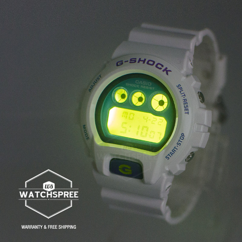 Casio G-Shock DW-6900 Lineup Crazy Colours Revival Series Bio-Based Watch DW6900RCS-7D DW-6900RCS-7D DW-6900RCS-7