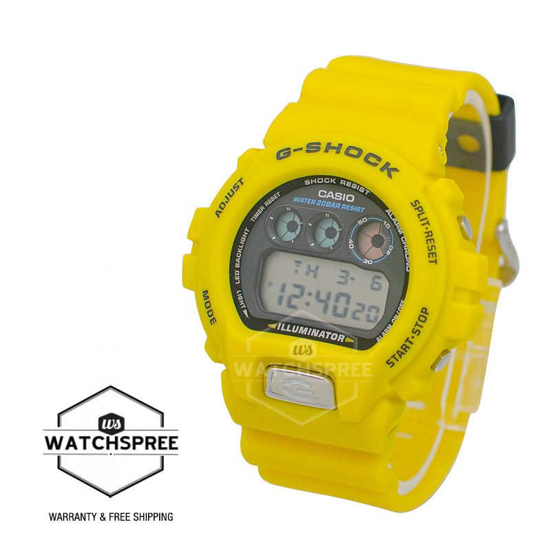 Casio G-Shock DW-6900 Lineup Iconic Styles 6900 Line 30th Anniversary Model Bio-Based Yellow Resin Band Watch DW6900TR-9D DW-6900TR-9D DW-6900TR-9