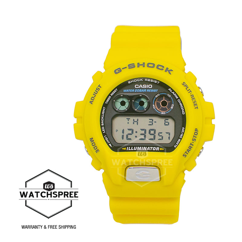 Casio G-Shock DW-6900 Lineup Iconic Styles 6900 Line 30th Anniversary Model Bio-Based Yellow Resin Band Watch DW6900TR-9D DW-6900TR-9D DW-6900TR-9