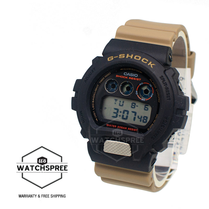 Casio G-Shock DW-6900 Lineup Two-Tone Utility Series Beige Resin Band Watch DW6900TU-1A5 DW-6900TU-1A5