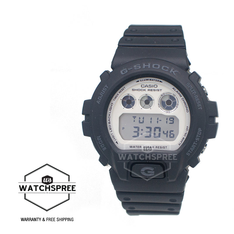 Casio G-Shock DW-6900 Lineup Black and Brilliant White Series Watch DW6900WD-1D DW-6900WD-1D DW-6900WD-1