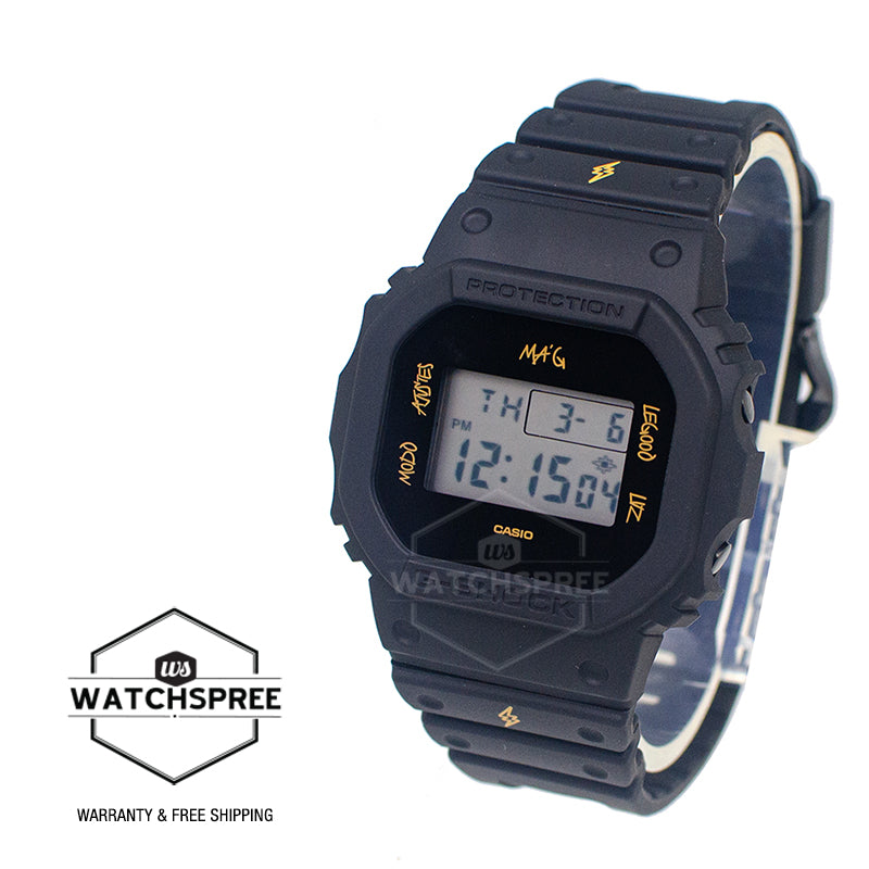 Casio G-Shock DW-5600 Lineup J Balvin Collaboration Model Carbon Core Guard Structure Watch DWE5600JB-1A9 DWE-5600JB-1A9