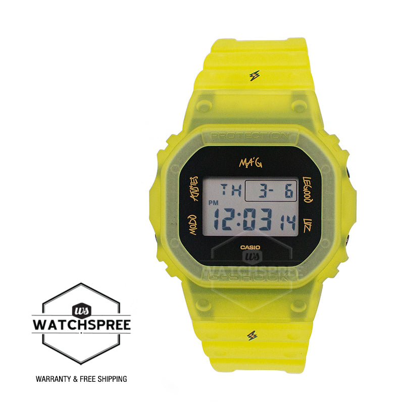 Casio G-Shock DW-5600 Lineup J Balvin Collaboration Model Carbon Core Guard Structure Watch DWE5600JB-1A9 DWE-5600JB-1A9