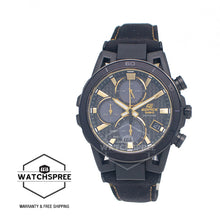 Load image into Gallery viewer, Casio Edifice SOSPENSIONE 50th Anniversary Limited Model Zero to One Series Solar Black Alcantara Material Band Watch EFSS640ZE-1A EFS-S640ZE-1A
