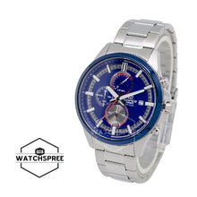 Load image into Gallery viewer, Casio Edifice Color Theme Racing Blue Concept Series Silver Stainless Steel Band Watch EFV520RR-2A
