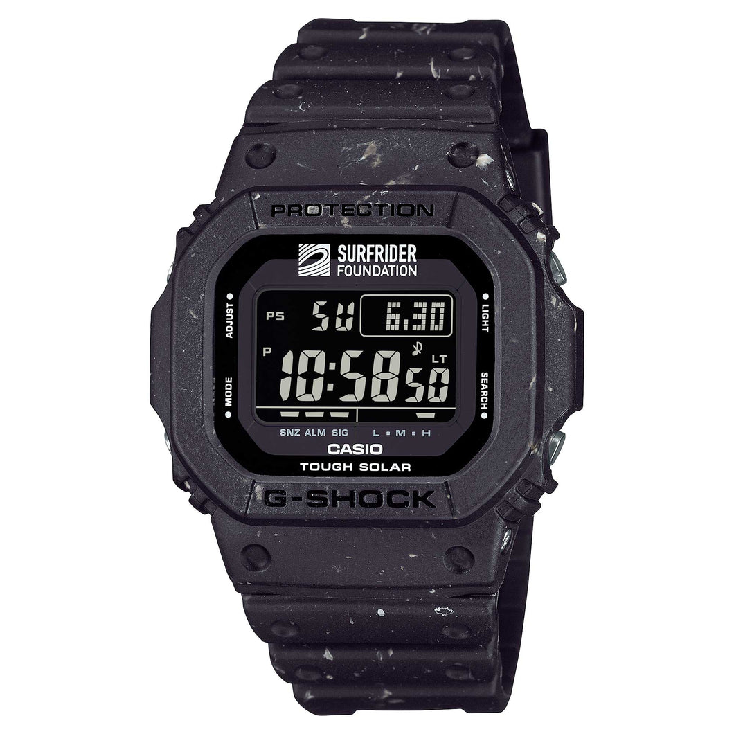 Casio G-Shock G-5600 Lineup SURFRIDER FOUNDATION Collaboration Model Tough Solar Black Resin Band Watch G5600SRF-1D G-5600SRF-1D G-5600SRF-1