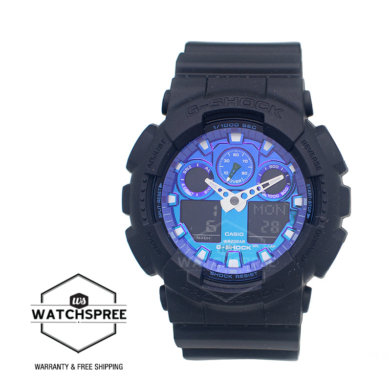 Casio G-Shock GA-100 Lineup Flame Inside Series Watch GA100FL-1A GA-100FL-1A