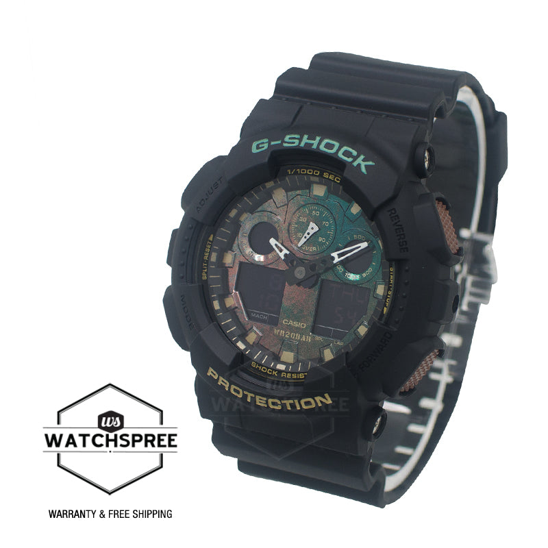 G shock best sale ga 100 green