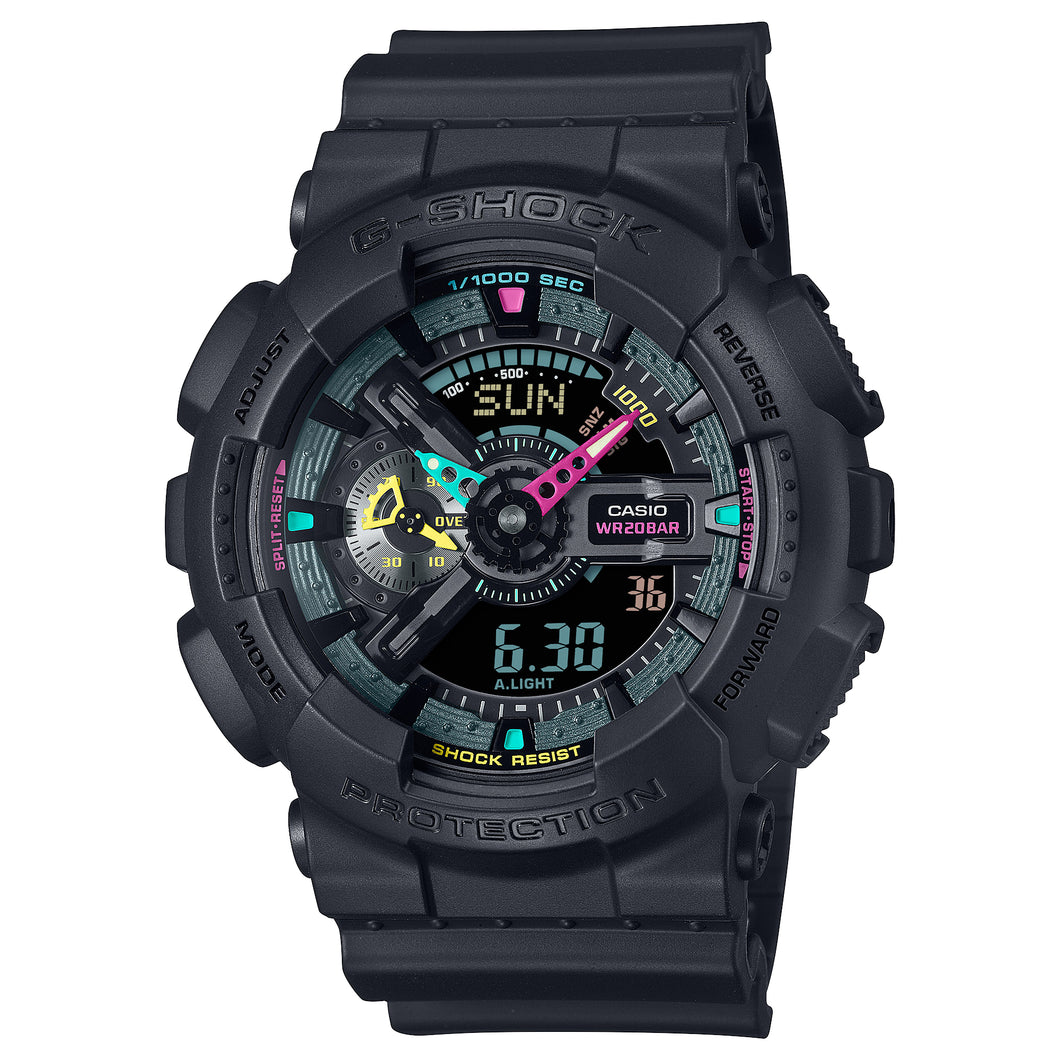 Casio G-Shock GA-110 Lineup Multi Fluorescent Accents Series Watch GA110MF-1A GA-110MF-1A