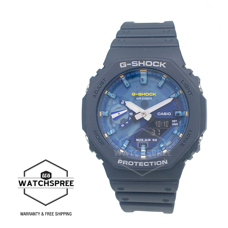 Casio G-Shock GA-2100 Lineup Carbon Core Guard Structure Oasis Of Day And Night Series Watch GA2100AS-2A GA-2100AS-2A